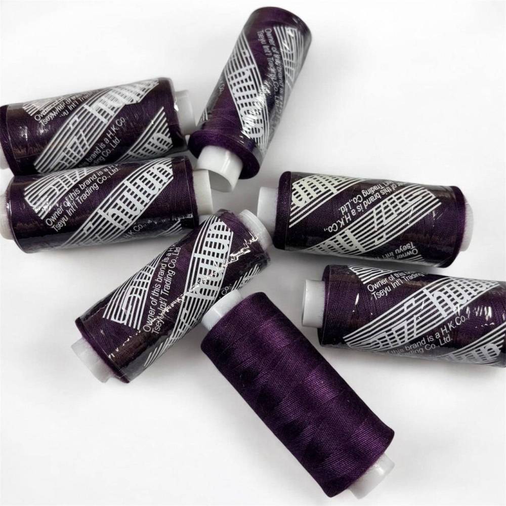 Sewing thread 40/2, 400 yards, eggplant color (174)