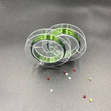 Wire for beads 0.3 mm, 10 m, green