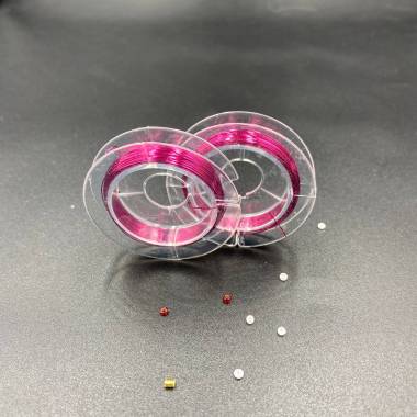 Wire for beads 0.3 mm, 10 m, fuchsia
