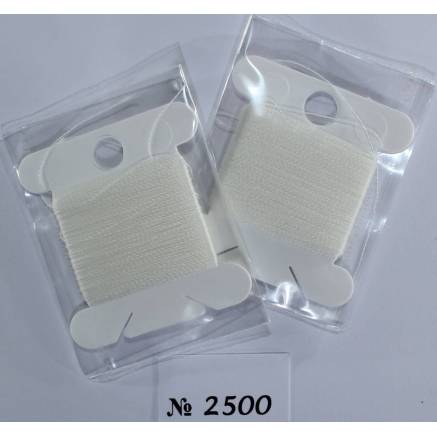 Thread for beads TYTAN 100, No. 2500, 30m, white