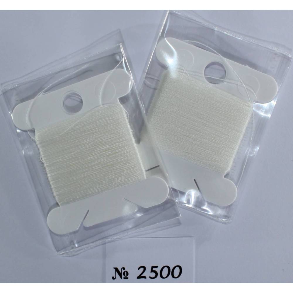 Thread for beads TYTAN 100, No. 2500, 30m, white