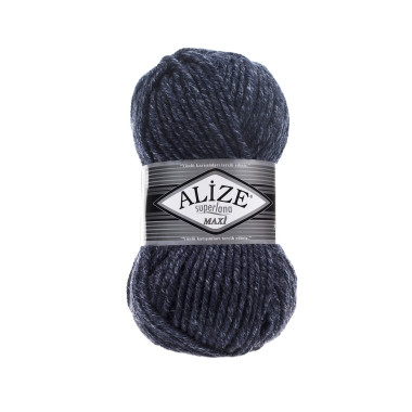 Yarn Alize Superlana Maxi dark blue (805)