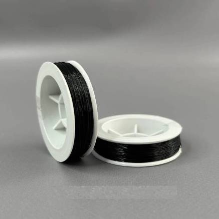 Line for beads black, 0.3 mm, 50 m