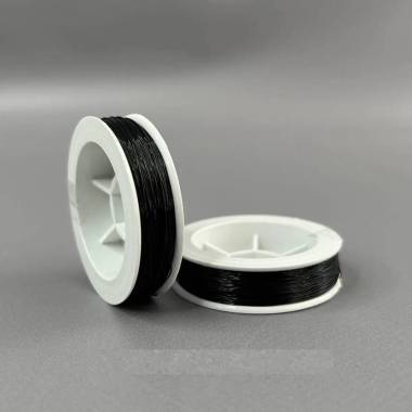 Line for beads black, 0.3 mm, 50 m
