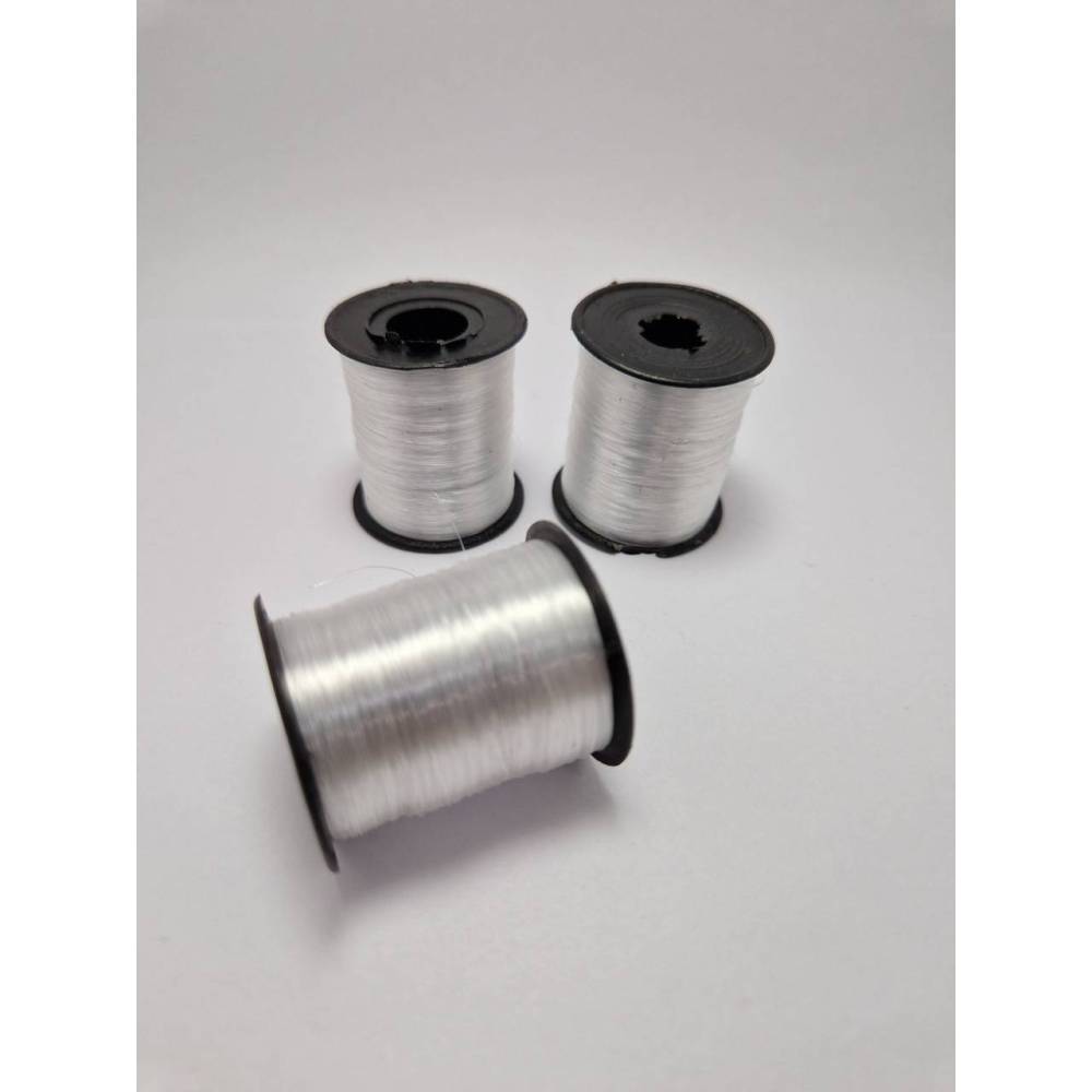Beading line on a spool, white