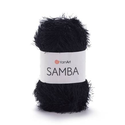 Пряжа YarnArt Samba черный (02)