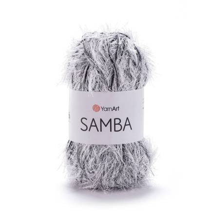 Yarn YarnArt Samba black and white (A-64)