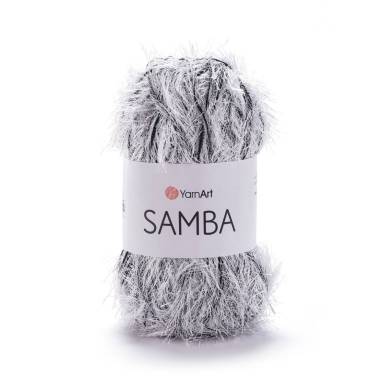 Yarn YarnArt Samba black and white (A-64)