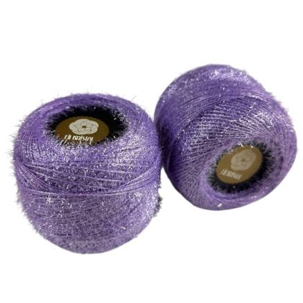 Fil Kristal yarn, lilac melange with lurex