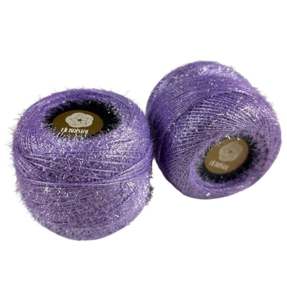 Fil Kristal yarn, lilac melange with lurex Fil Kristal yarn, lilac melange with lurex