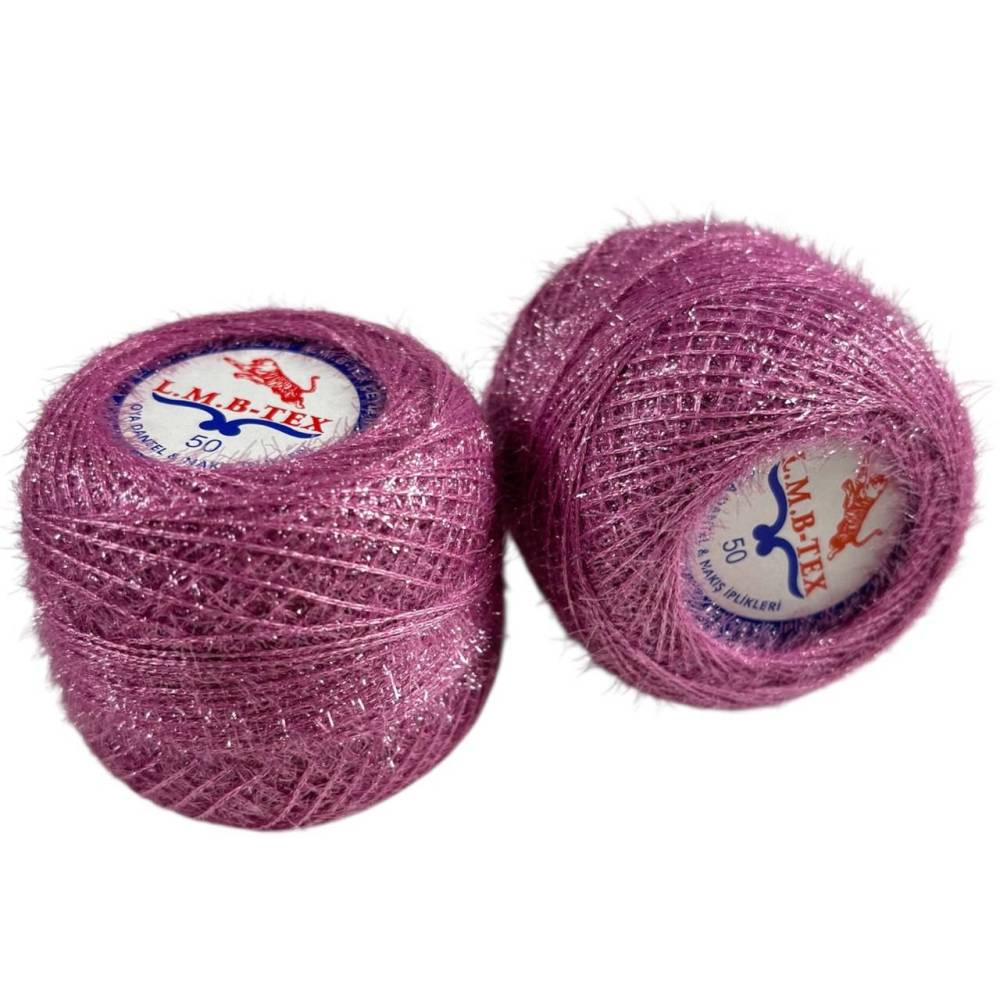 Fil Kristal yarn, dry rose with lurex Fil Kristal yarn, dry rose with lurex