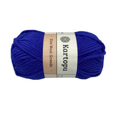 Yarn Kartopu Elite Wool Grande, blue (1624)