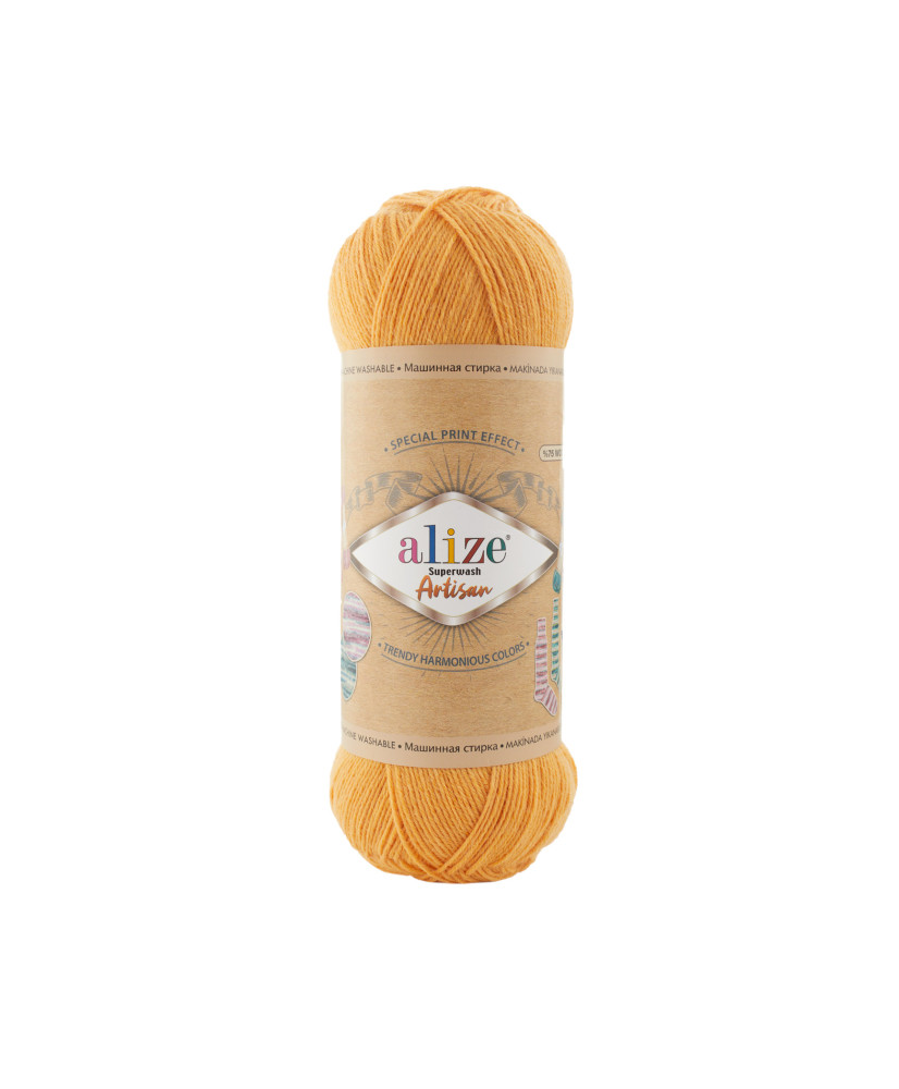 Yarn Alize Superwash Artisan saffron (281) Yarn Alize Superwash Artisan saffron (281)