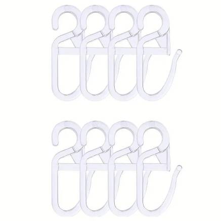 Curtain rod hook on ring, white, 1 pc