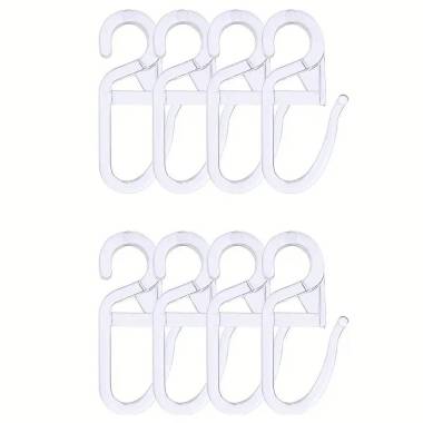 Curtain rod hook on ring, white, 1 pc