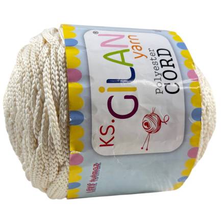 Polypropylene cord Gord Gilan Yarn 5 mm, milky color