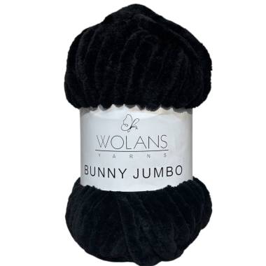 Пряжа Wolans Yarns Bunny Jumbo чорний (20010)