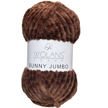 Пряжа Wolans Yarns Bunny Jumbo коричневый (20019)
