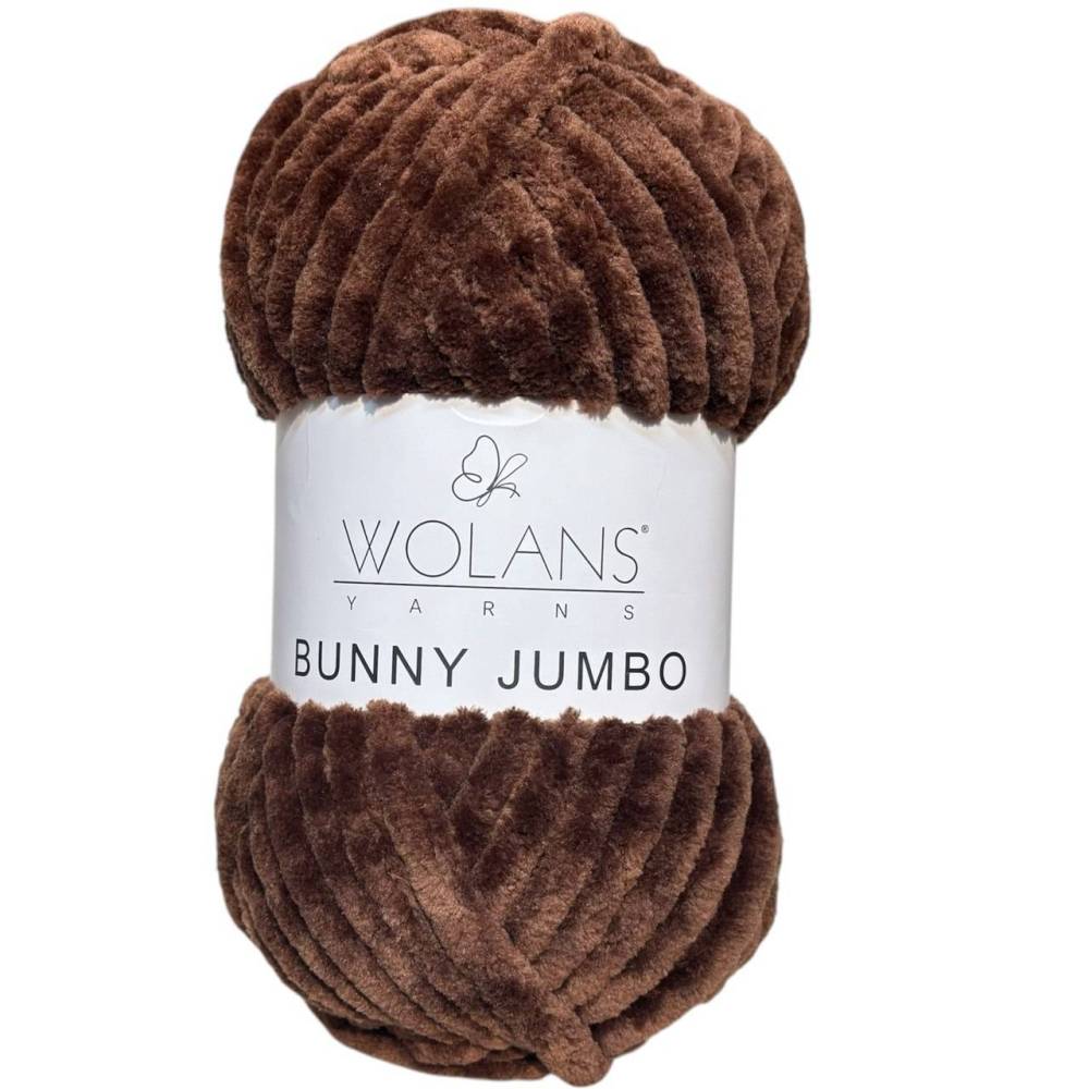 Пряжа Wolans Yarns Bunny Jumbo коричневый (20019)