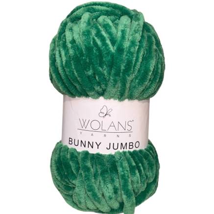 Пряжа Wolans Yarns Bunny Jumbo зелений (20026)