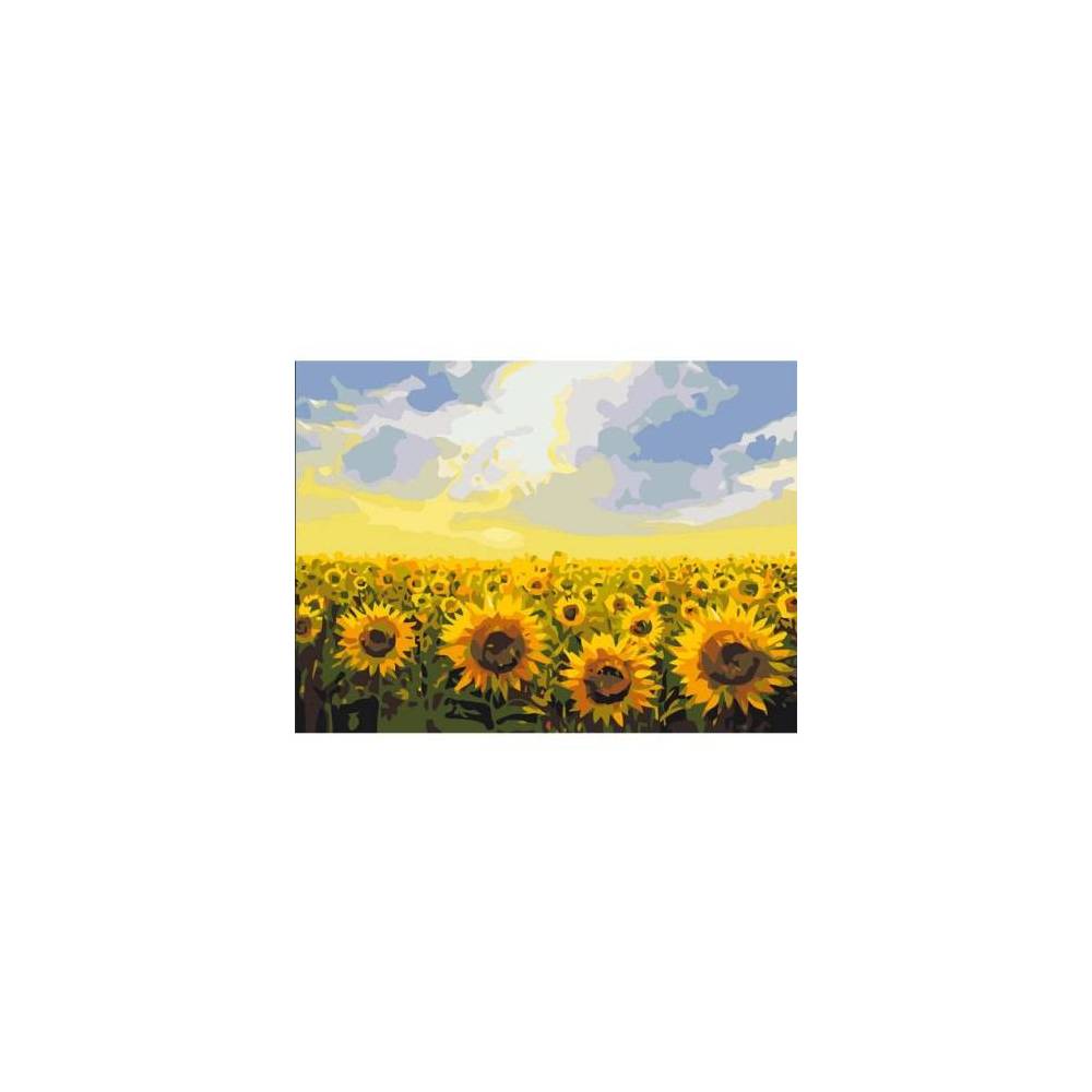 Painting by numbers Sunflower field 30x40 cm PВS135 Painting by numbers Sunflower field 30x40 cm PВS135