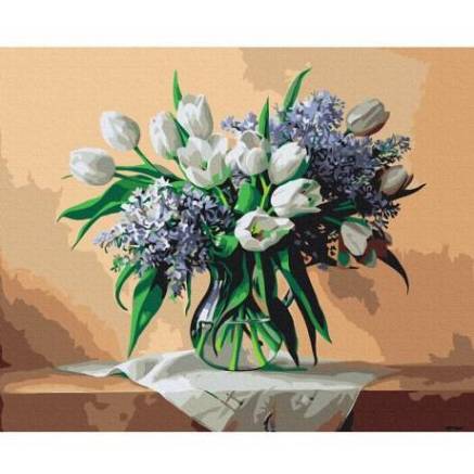 Painting by numbers Scent of spring Brushme 40x50 cm BS51905