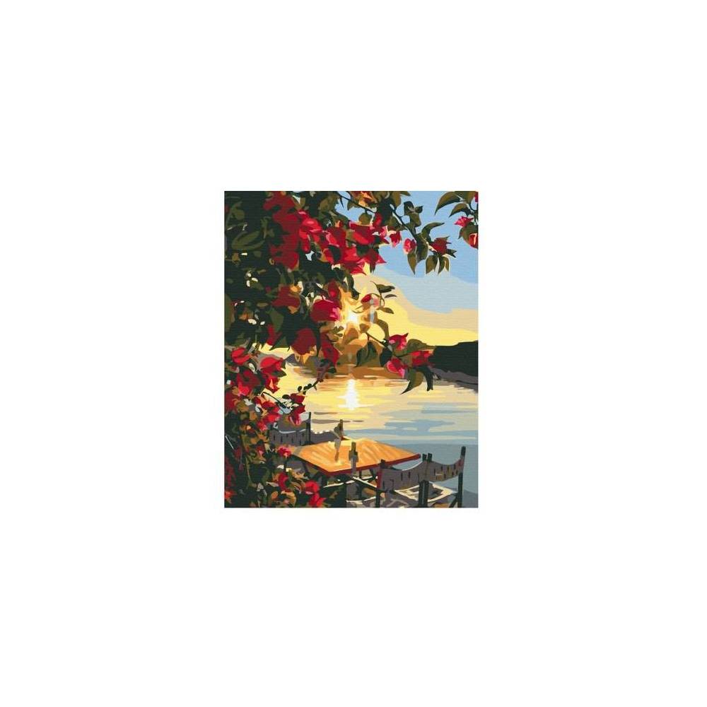 Painting by numbers Sunset on the pier Brushme 40x50 cm BS33211 Painting by numbers Sunset on the pier Brushme 40x50 cm BS33211