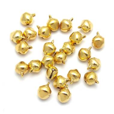 Bells 8 mm, gold, 1 pc.