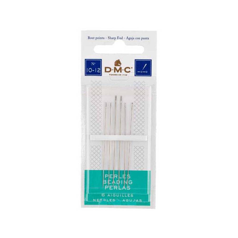 Set of beading needles No. 10-12, 6 pcs. DMC (1764/1) Set of beading needles No. 10-12, 6 pcs. DMC (1764/1)
