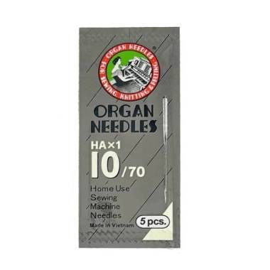 Set of sewing machine needles 70/10 Organ 5 pcs