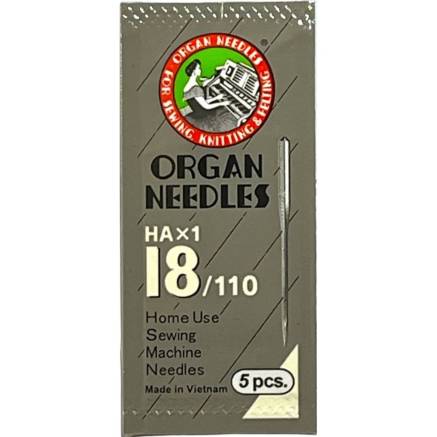 Set of sewing machine needles 110/18 Organ 5 pcs