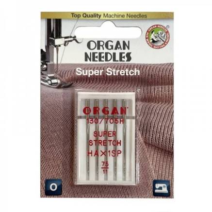 Sewing machine needles Organ Super Stretch No. 75 5 pcs.