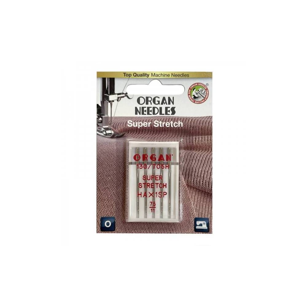 Sewing machine needles Organ Super Stretch No. 75 5 pcs.