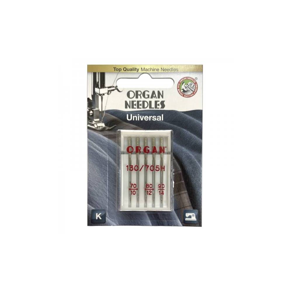 Needles for sewing machines ORGAN 130/705H universal No. 70-90 5 pcs.