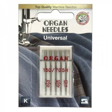 Needles for sewing machines ORGAN 130/705H universal No. 70-90 5 pcs.