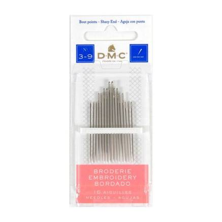 Needles for smooth embroidery No. 3-9, 16 pcs., DMC (1765/2)