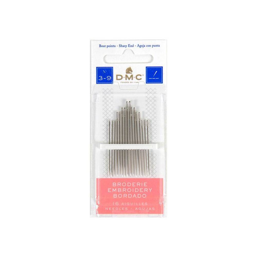 Needles for smooth embroidery No. 3-9, 16 pcs., DMC (1765/2) Needles for smooth embroidery No. 3-9, 16 pcs., DMC (1765/2)