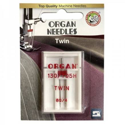 Double universal needle TWIN ORGAN 130/705H №80/4