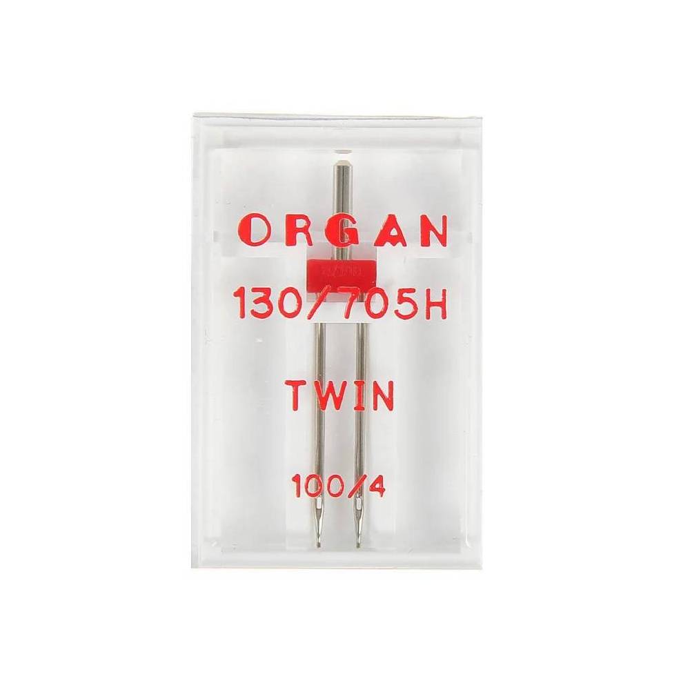 Голка для швейних машин подвійна TWIN ORGAN 130/705H №100/4