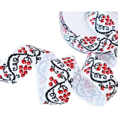 Grosgrain ribbon "Kalina" 2.5 cm, 1 m
