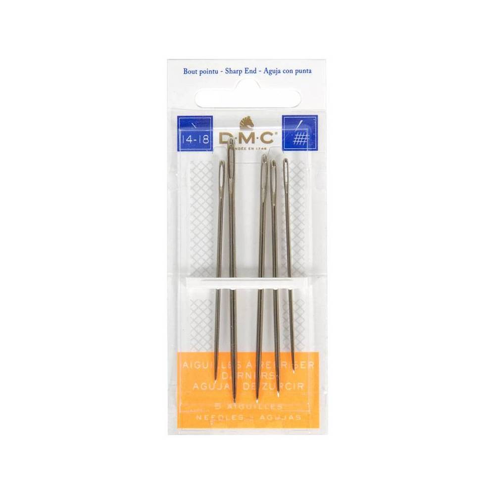 Darning needles assorted No. 14-18, 5 pcs., DMC (1769/2) Darning needles assorted No. 14-18, 5 pcs., DMC (1769/2)