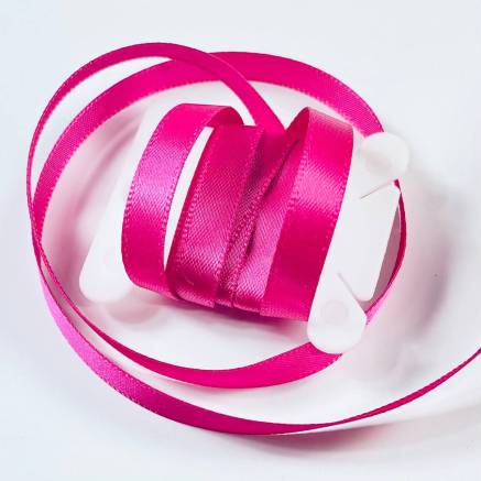 Satin ribbon 6 mm, azalea (187)