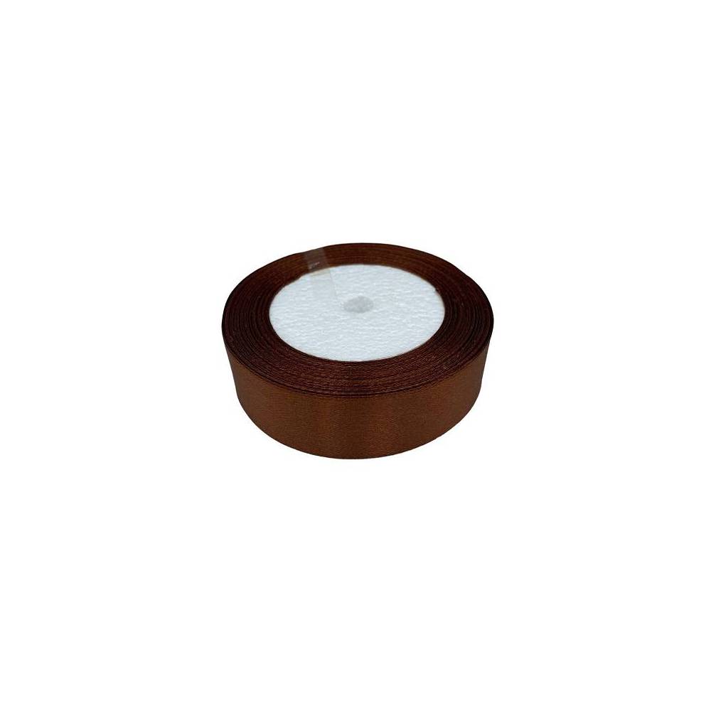 Satin ribbon 2.5 cm, brown (71) Satin ribbon 2.5 cm, brown (71)