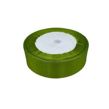 Satin ribbon 2.5 cm, light green (76)