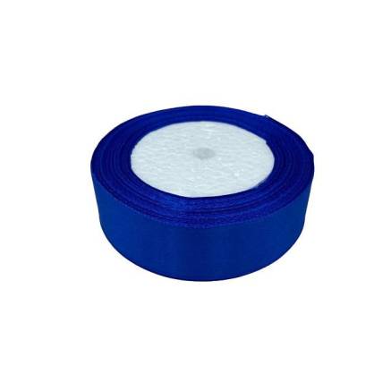 Satin ribbon 2.5 cm, blue (40)