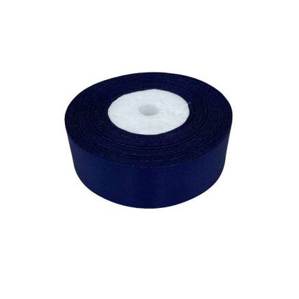 Satin ribbon 2.5 cm, dark blue (131)