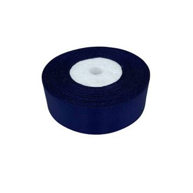 Satin ribbon 2.5 cm, dark blue (131)