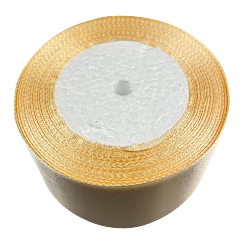 Satin ribbon 5 cm, vanilla. Satin ribbon 5 cm, vanilla.
