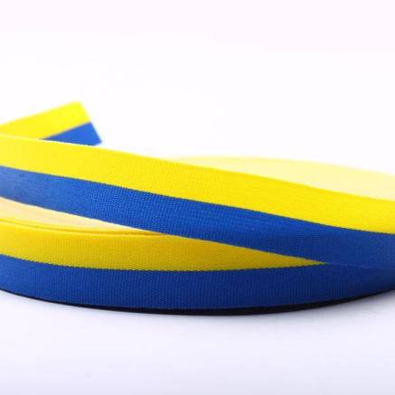 Лента репсовая Флаг Украины 1 см, 1 м