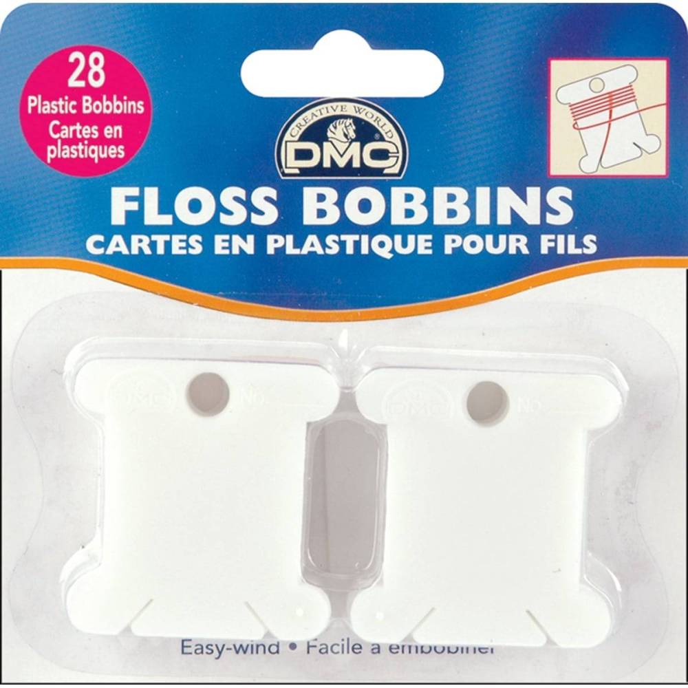 Plastic spools for floss, DMC (6102/12) Plastic spools for floss, DMC (6102/12)